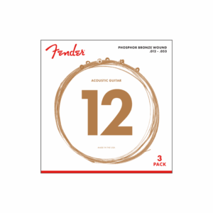 Fender Phosphor Bronze Acoustic 3 Packs Guitar Strings